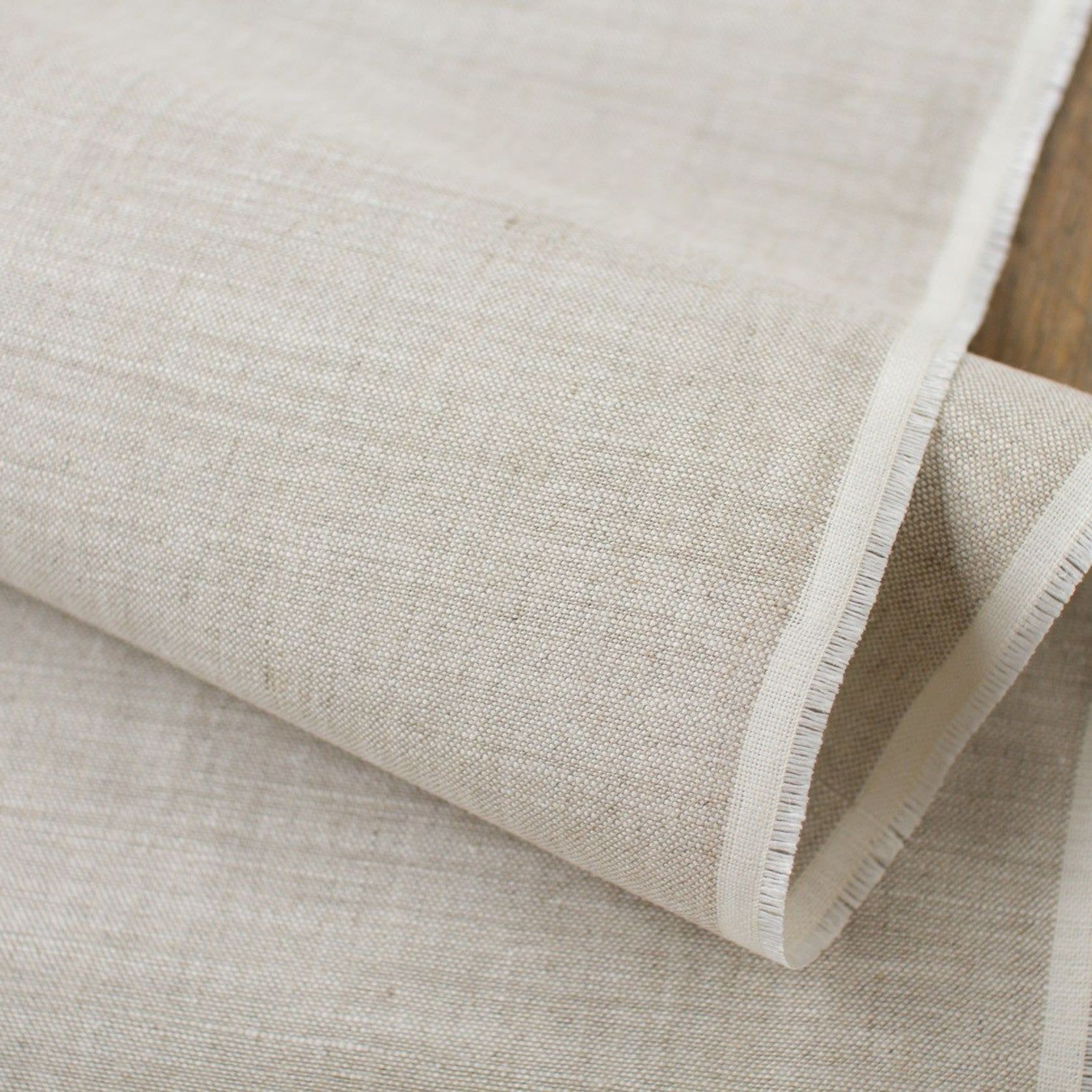 Oatmeal Medium Weight Eco-linen gallery detail image