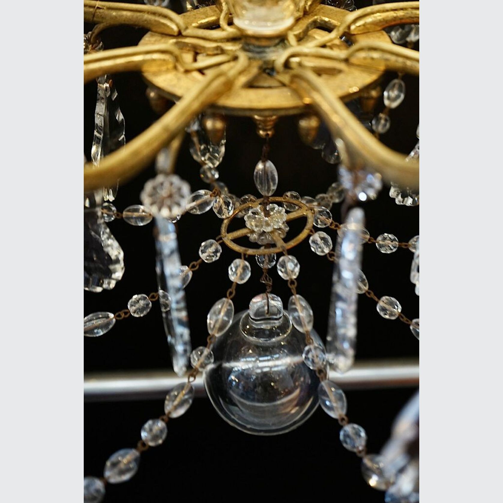 Large Antique French Chandelier gallery detail image