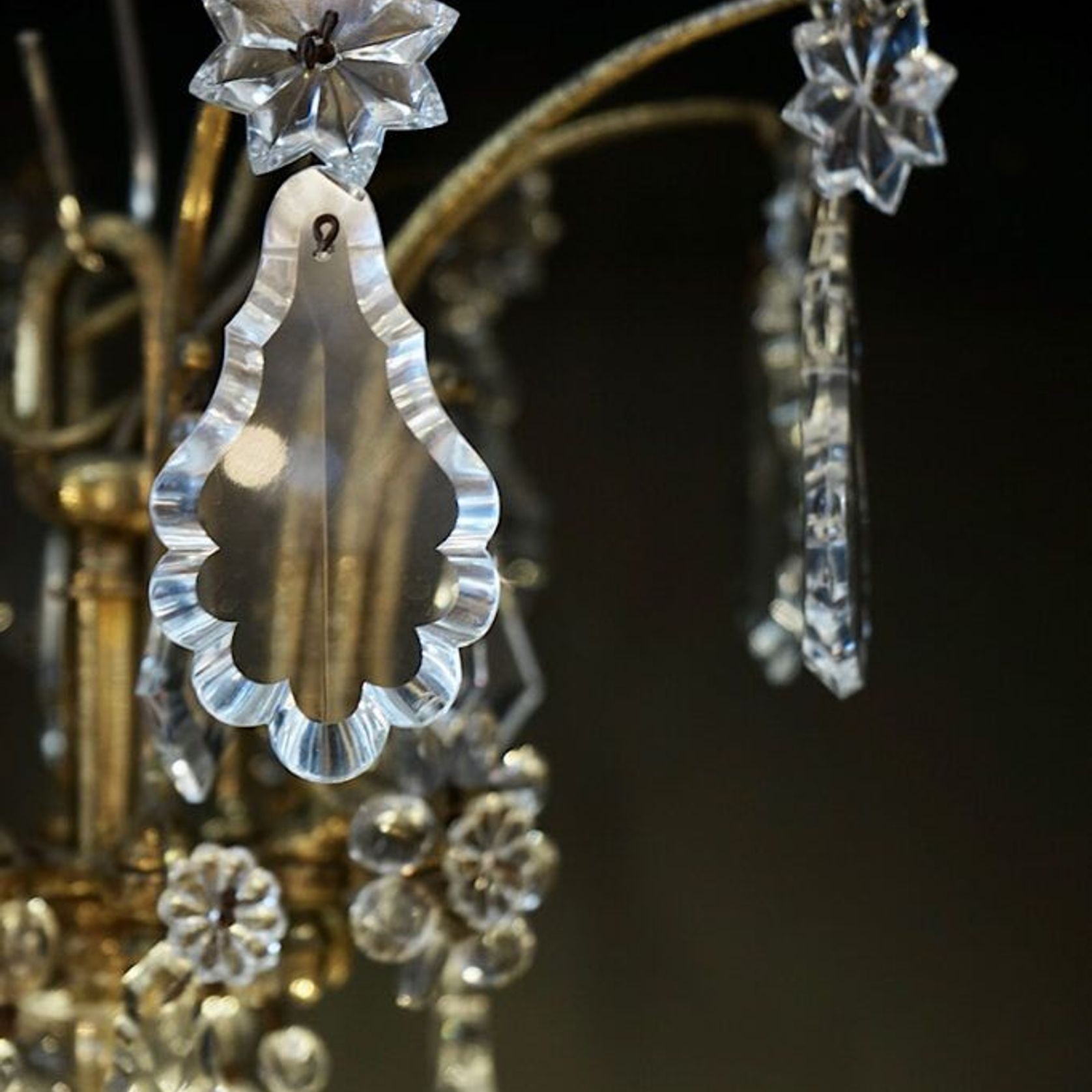 Large Antique French Chandelier gallery detail image