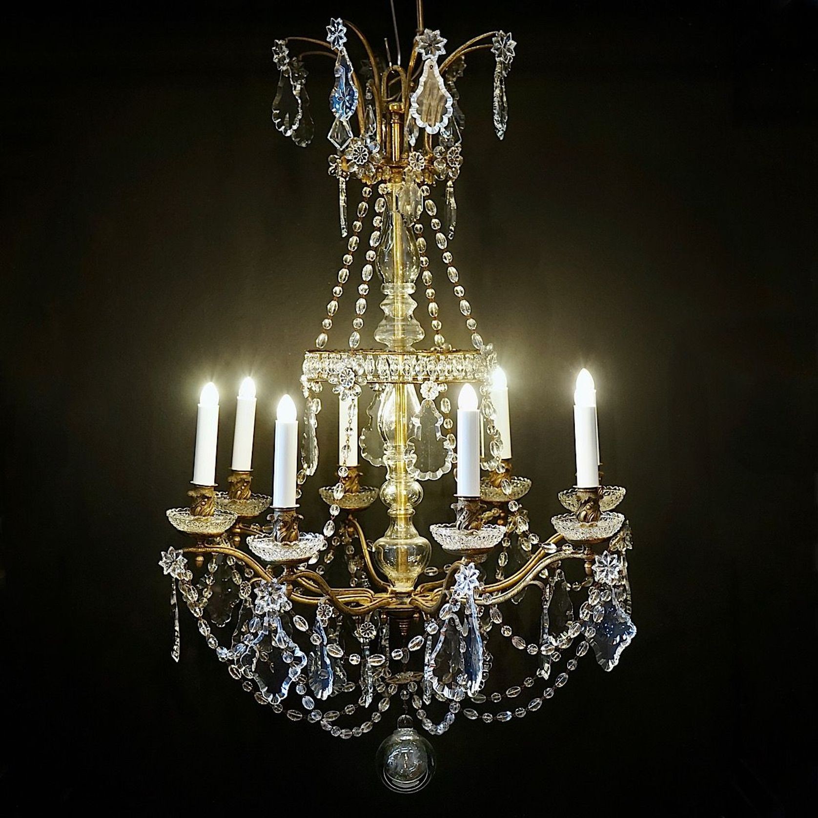 Large Antique French Chandelier gallery detail image