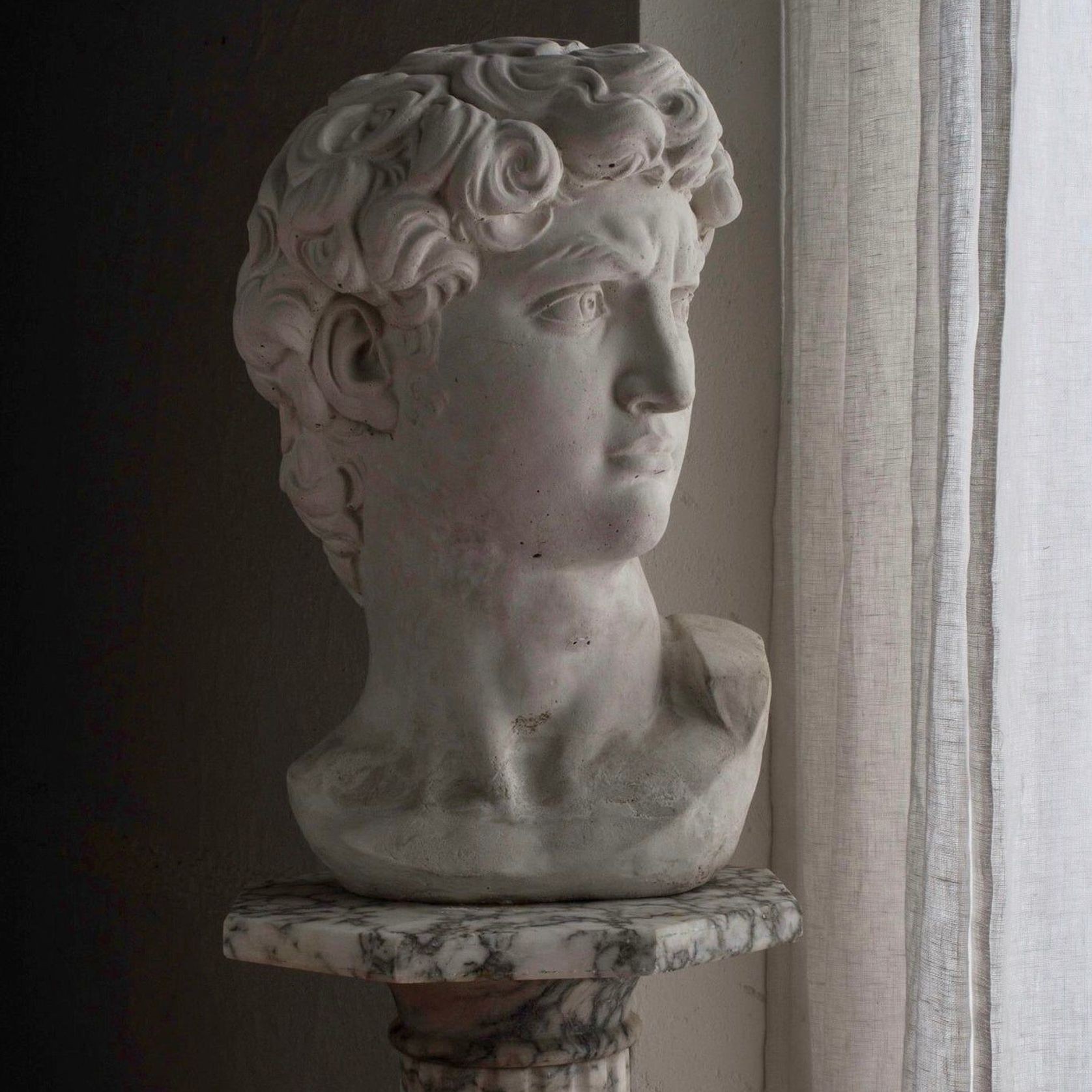 Plaster Bust of David, Neo Classical style gallery detail image