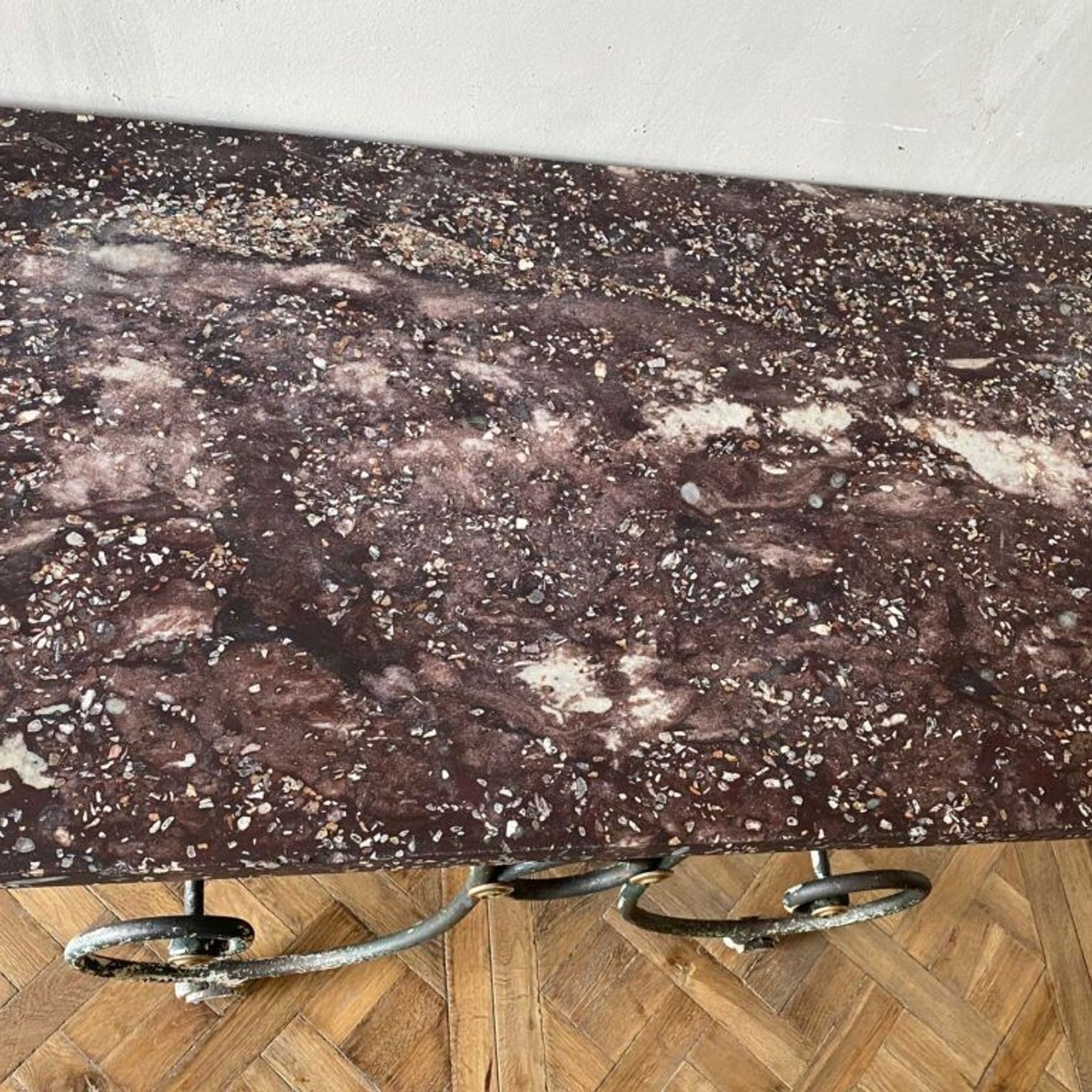 French Wrought Iron Patisserie Table gallery detail image