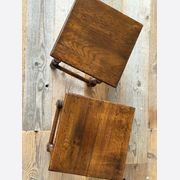 Pair of Oak Stools or Side Tables gallery detail image