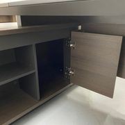 CARTER Executive Office Desk with Right Return 2.2M - Coffee & Charcoal gallery detail image