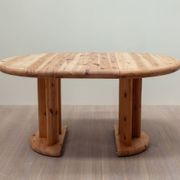 Round Pine Dining Table by Rainer Daumiller gallery detail image
