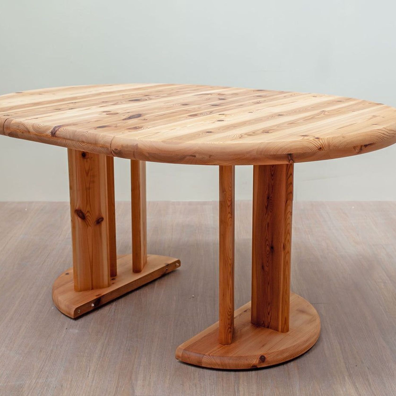 Round Pine Dining Table by Rainer Daumiller gallery detail image