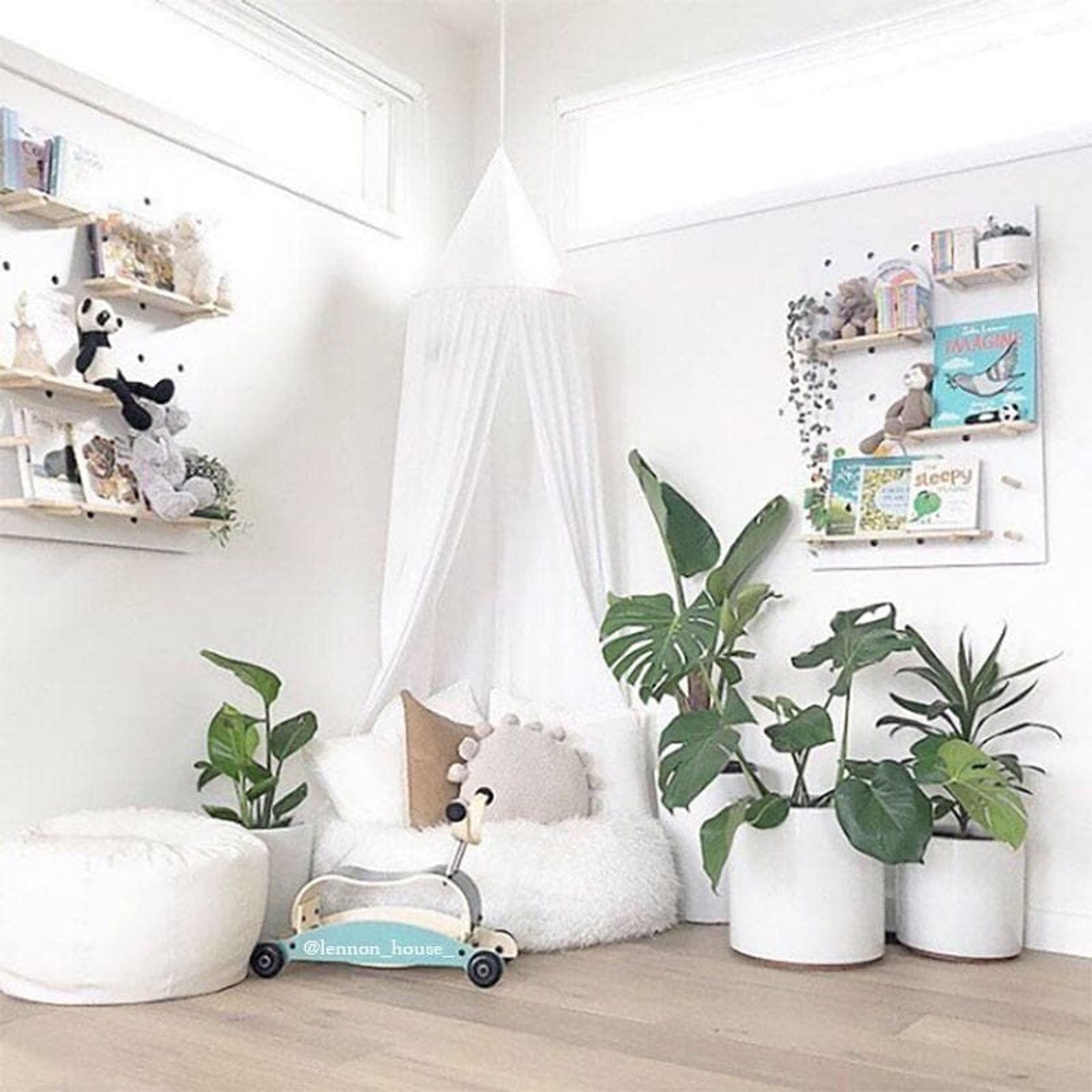 Fur Bean Bag - White Polo gallery detail image