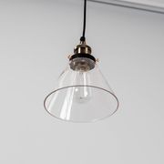 Sophie Glass Pendant Light - Brass gallery detail image