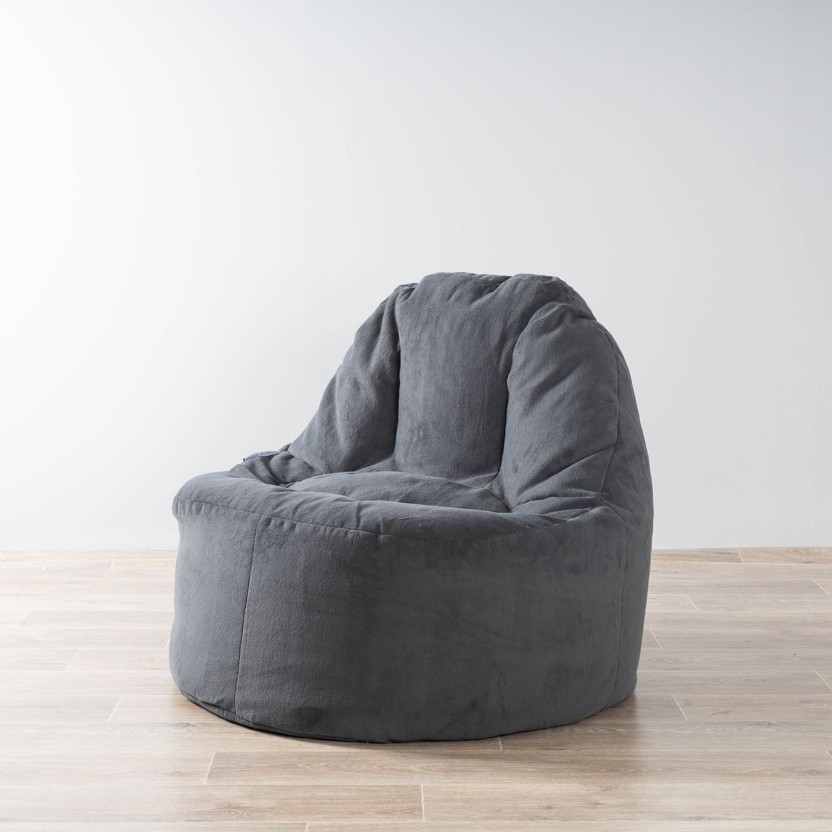 Plush Lounger Bean Bag Chair - Charcoal gallery detail image