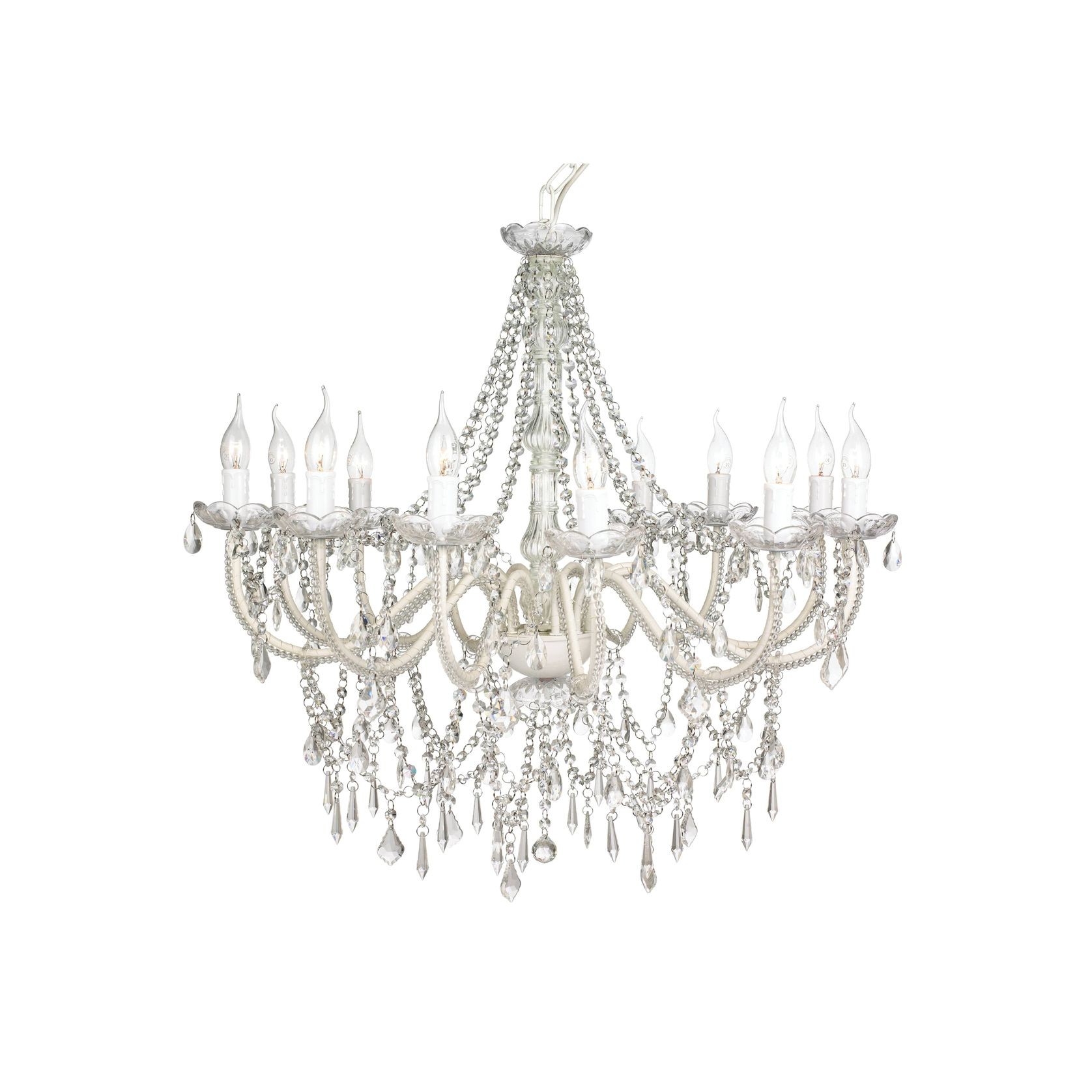 Cassie Chandelier 12 Light - Glass Crystals gallery detail image