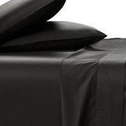 Silky Soft Bamboo Pillowcase Set - Black gallery detail image