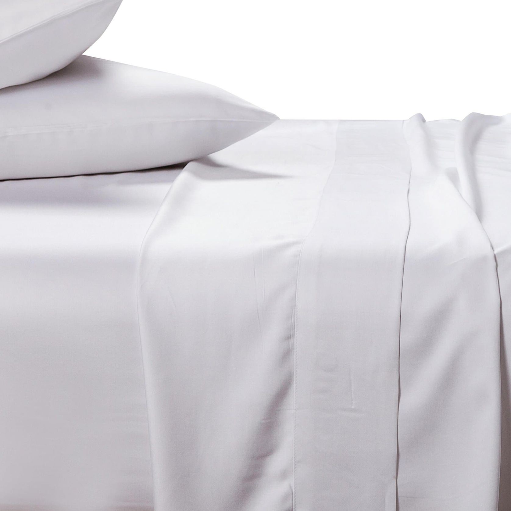 Silky Soft Bamboo Pillowcase Set - White gallery detail image