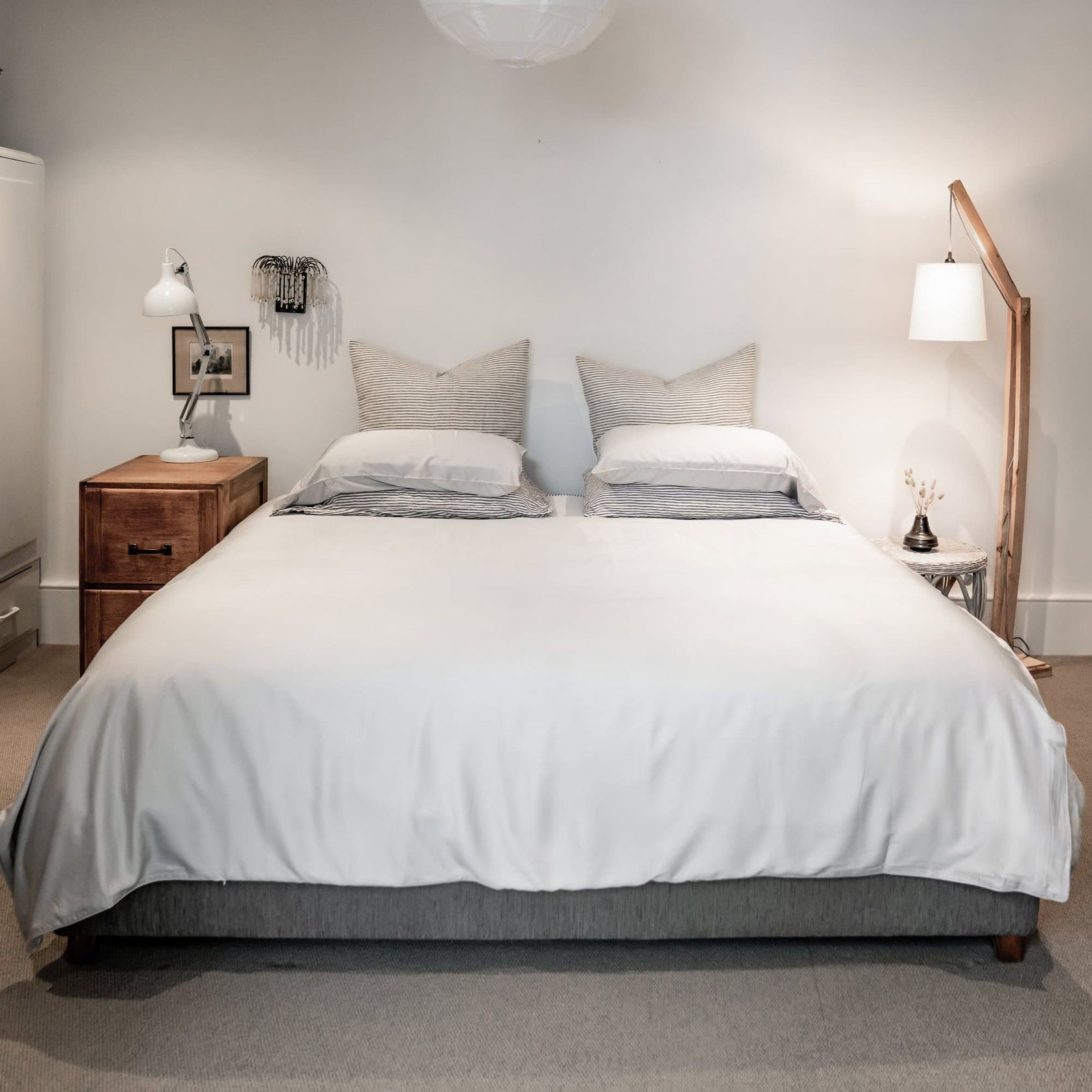 Silky Soft Bamboo Quilt Cover Silver ArchiPro AU