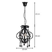 Darling Chandelier - Black gallery detail image