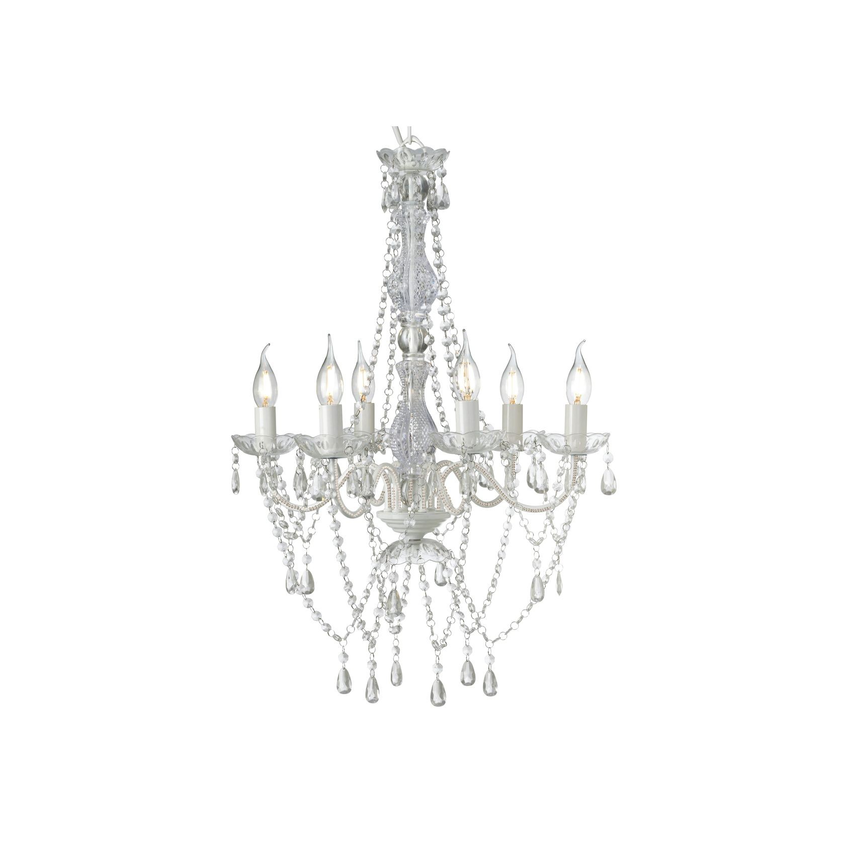 Romance Chandelier - White gallery detail image