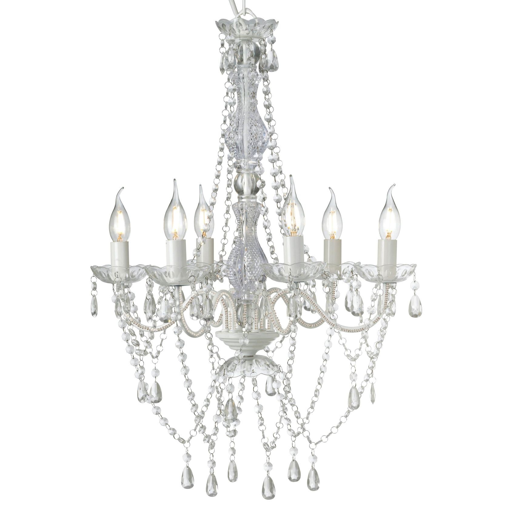 Romance Chandelier - White gallery detail image