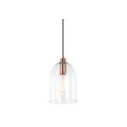 Willow Dome Glass Pendant Light - Copper gallery detail image