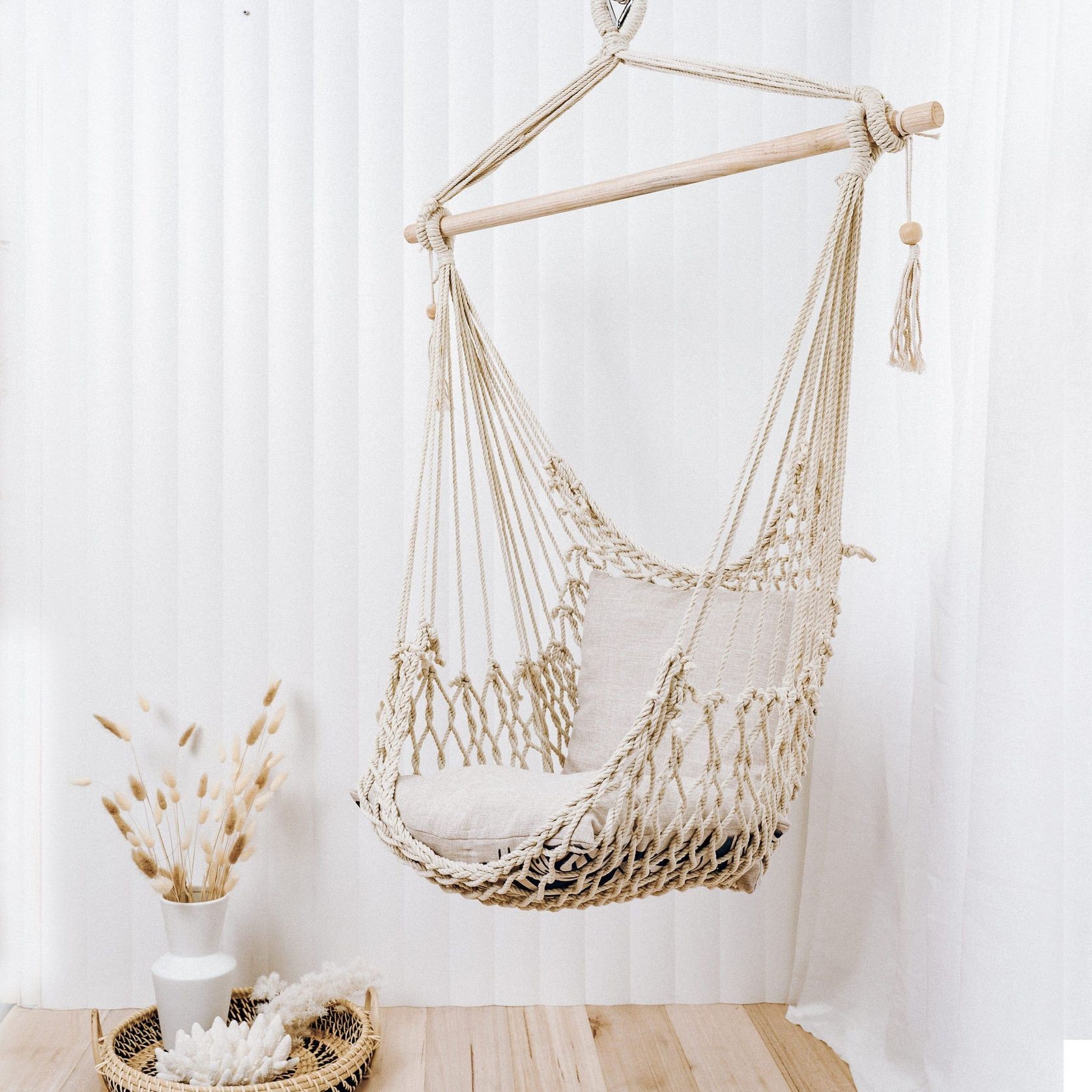 Salvador | Macrame Hammock Chair - Natural gallery detail image