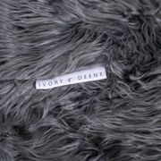 Fur Bean Bag - Charcoal Grey Polo gallery detail image