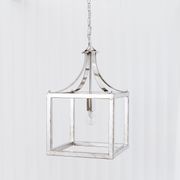 Hampton Style Lantern Pendant Light - Langham - Chrome gallery detail image