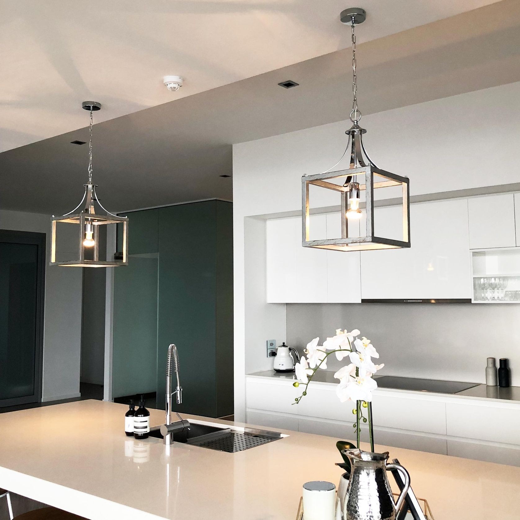 Langham | Hampton Style Lantern Pendant Light (Longer Chain) gallery detail image