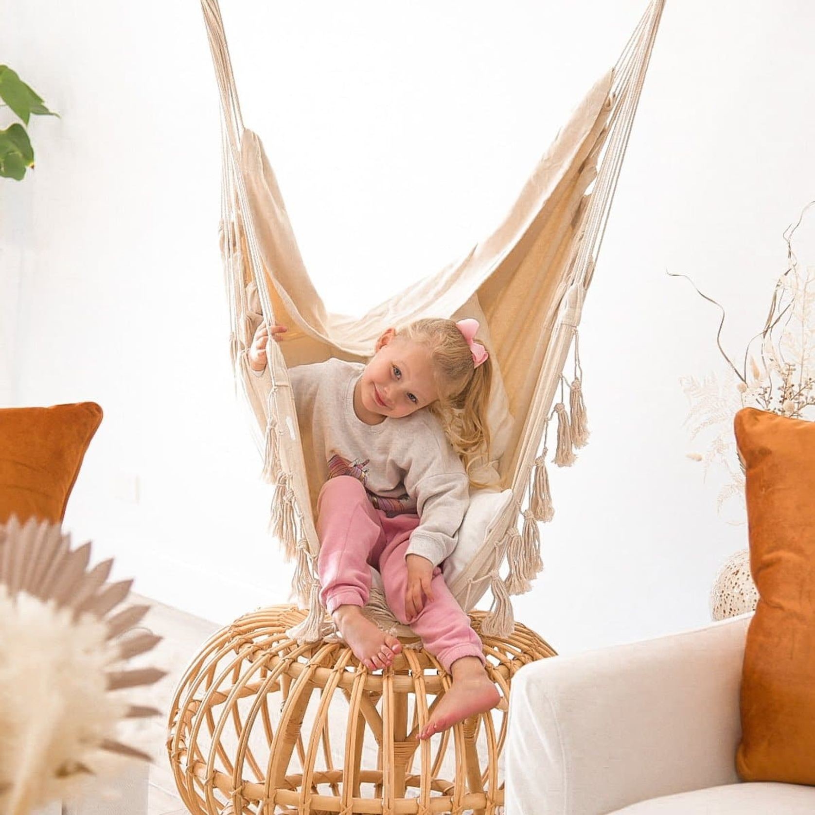 Soho | Hammock Chair - Soft Cream gallery detail image