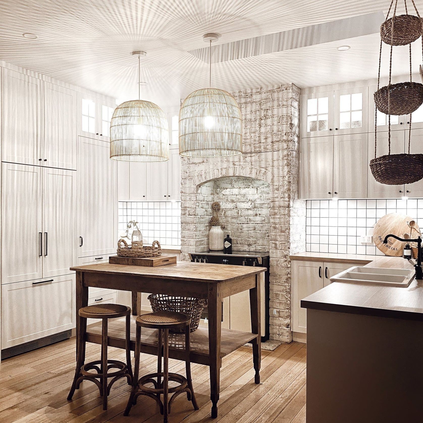 Natural Rattan Cane Wicker Pendant Light - Siena - 2 Sizes gallery detail image