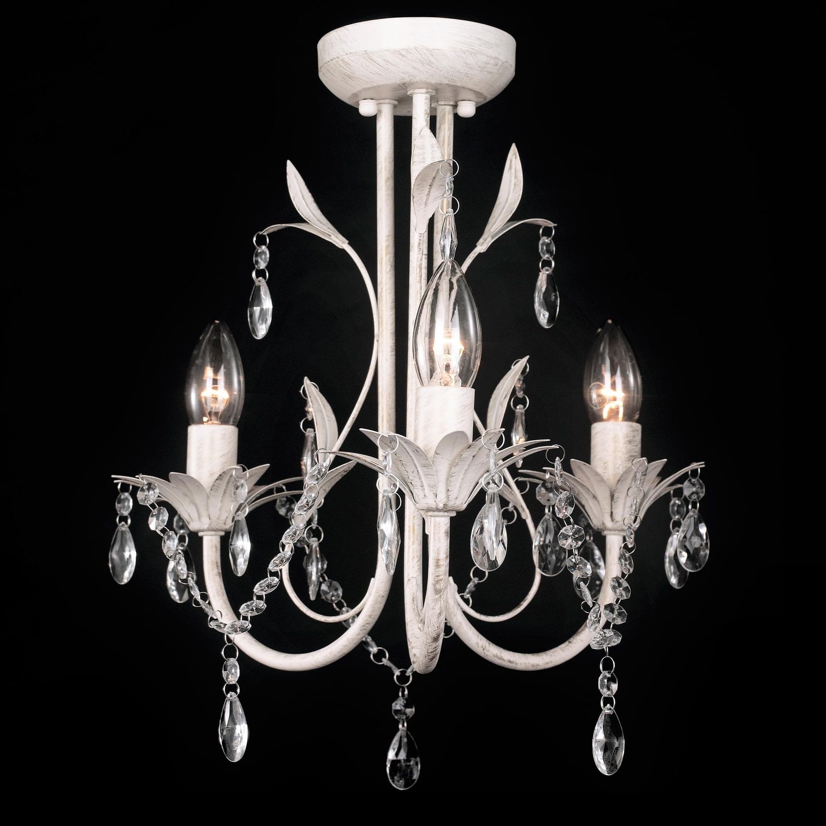Harmony | Leaf Chandelier - White gallery detail image