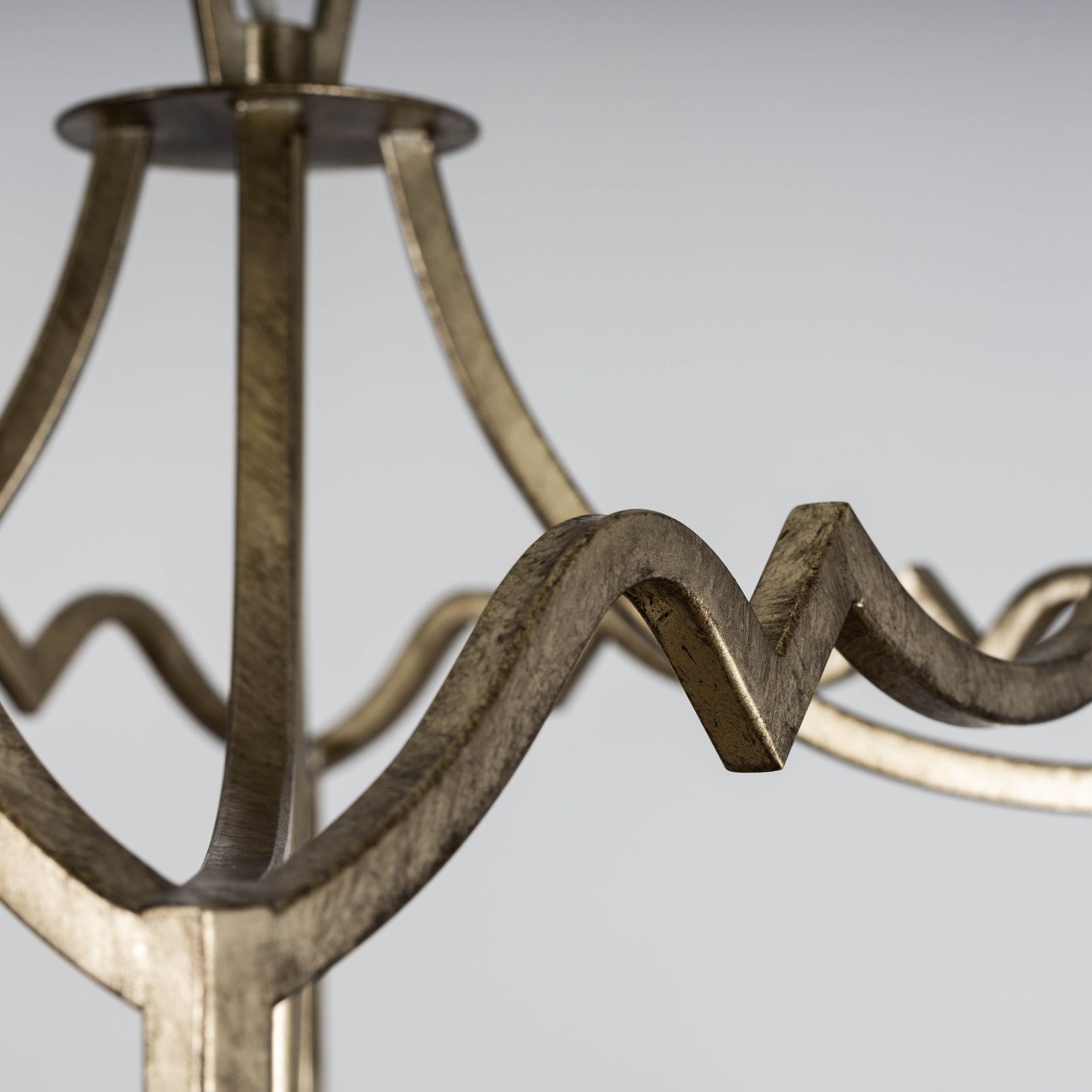 Detailed Box Frame Lantern Pendant Light - Champagne gallery detail image