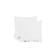 Silky Soft Bamboo European Pillowcase Set - White gallery detail image