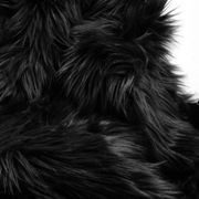 Lush Fur Bean Bag - Black gallery detail image