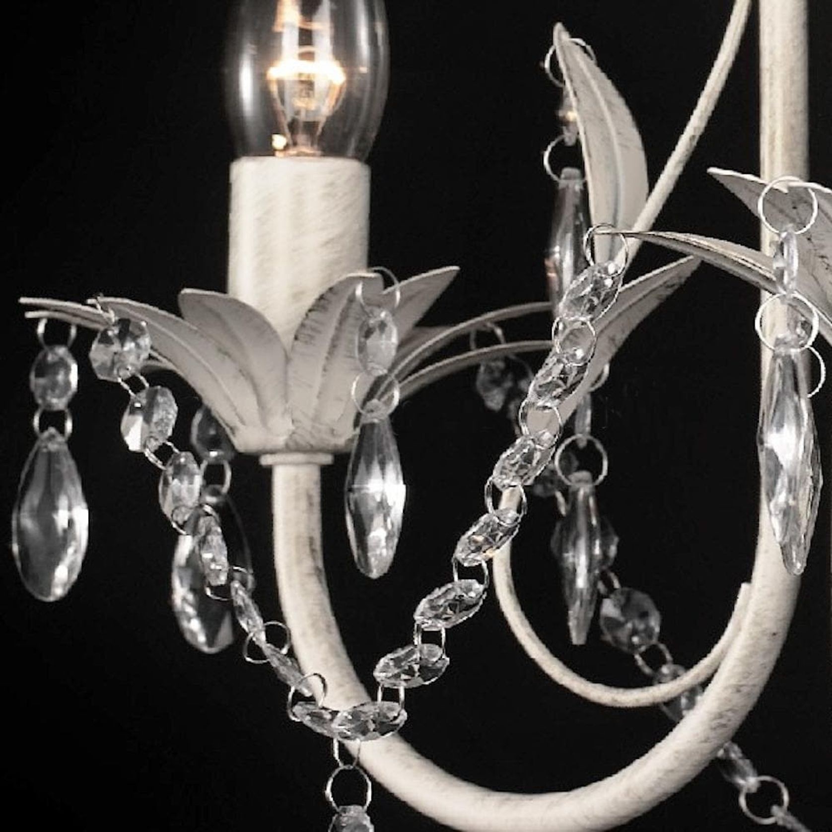 Harmony | Leaf Chandelier - White gallery detail image