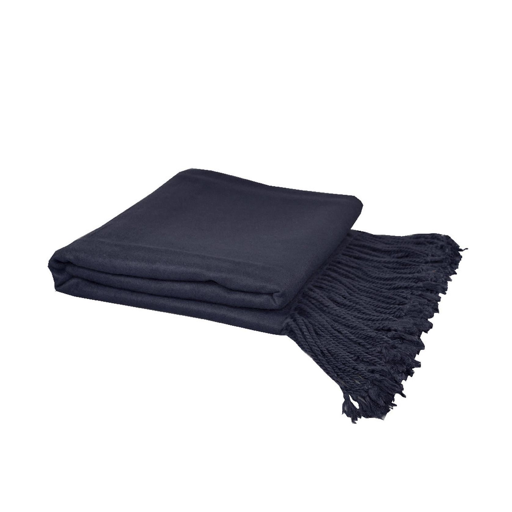 Luxury Bamboo Throw Blanket - Navy gallery detail image