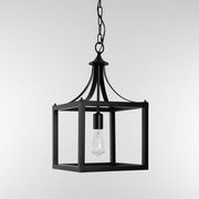 Hampton Style Lantern Pendant Light - Langham Black gallery detail image