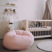 Pierre Fur Bean Bag - Blush Pink gallery detail image