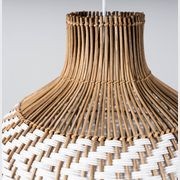 Bondi White Rattan Pendant Light gallery detail image