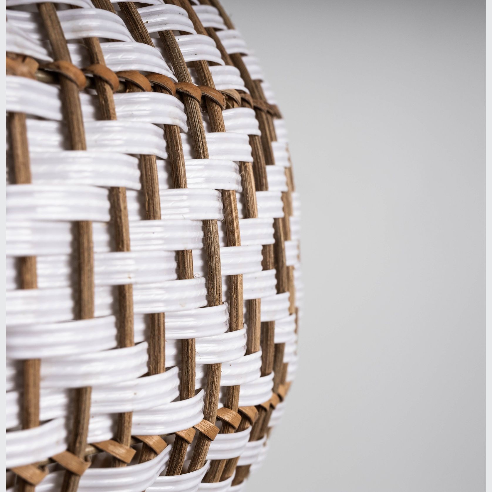 Bondi White Rattan Pendant Light gallery detail image