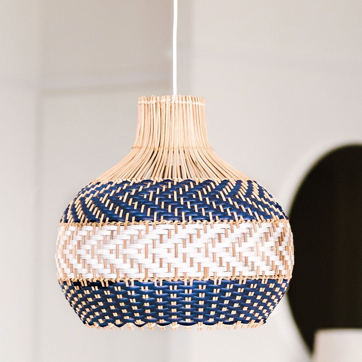 Bondi Blue Rattan Pendant Light ArchiPro AU