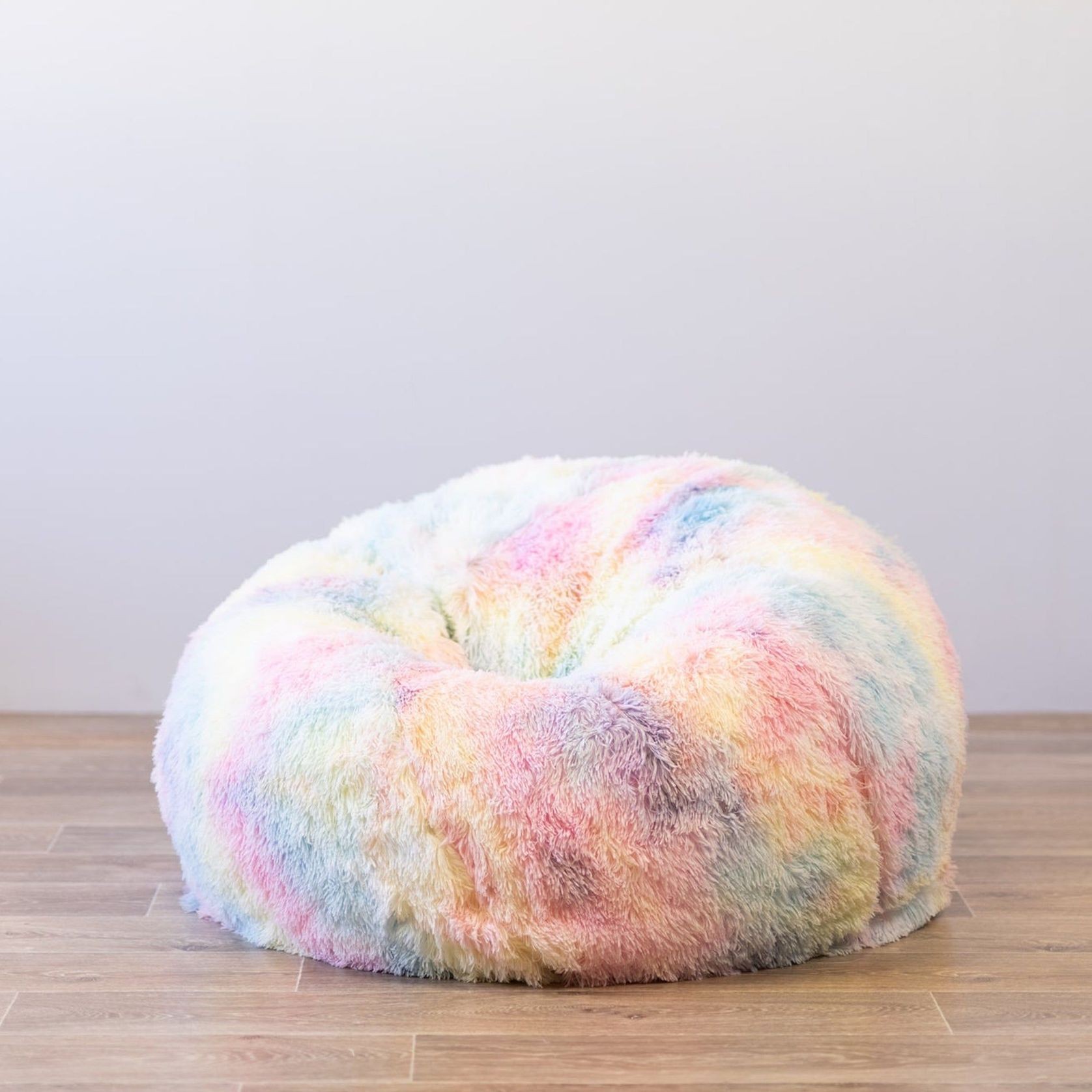 Fur Rainbow Tie Dye Bean Bag - Unicorn Shaggy gallery detail image