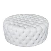 Goya Boucle Tufted Ottoman - 90cm gallery detail image
