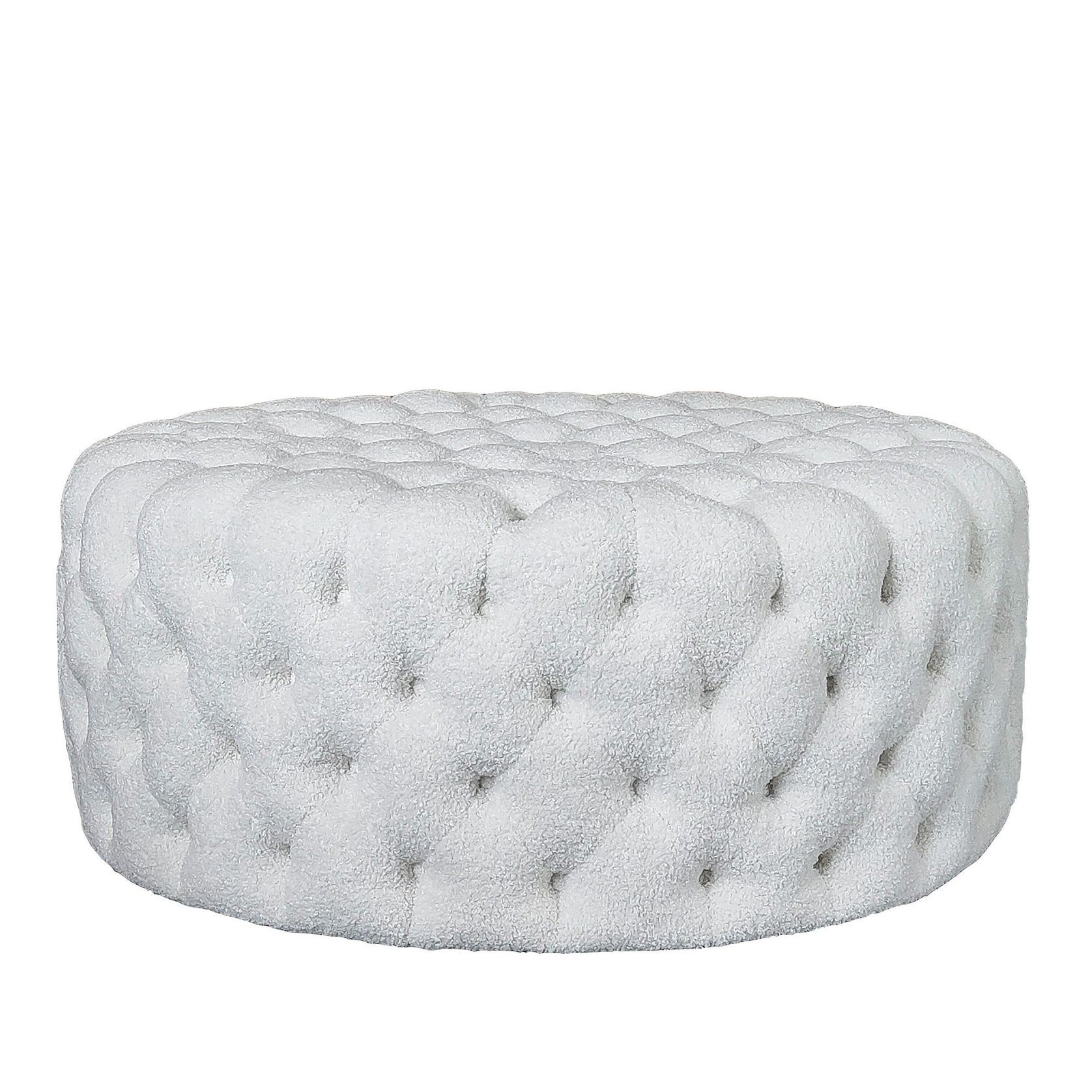Goya Boucle Tufted Ottoman - 90cm gallery detail image