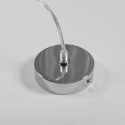 Lucy Glass Pendant Light - Chrome gallery detail image