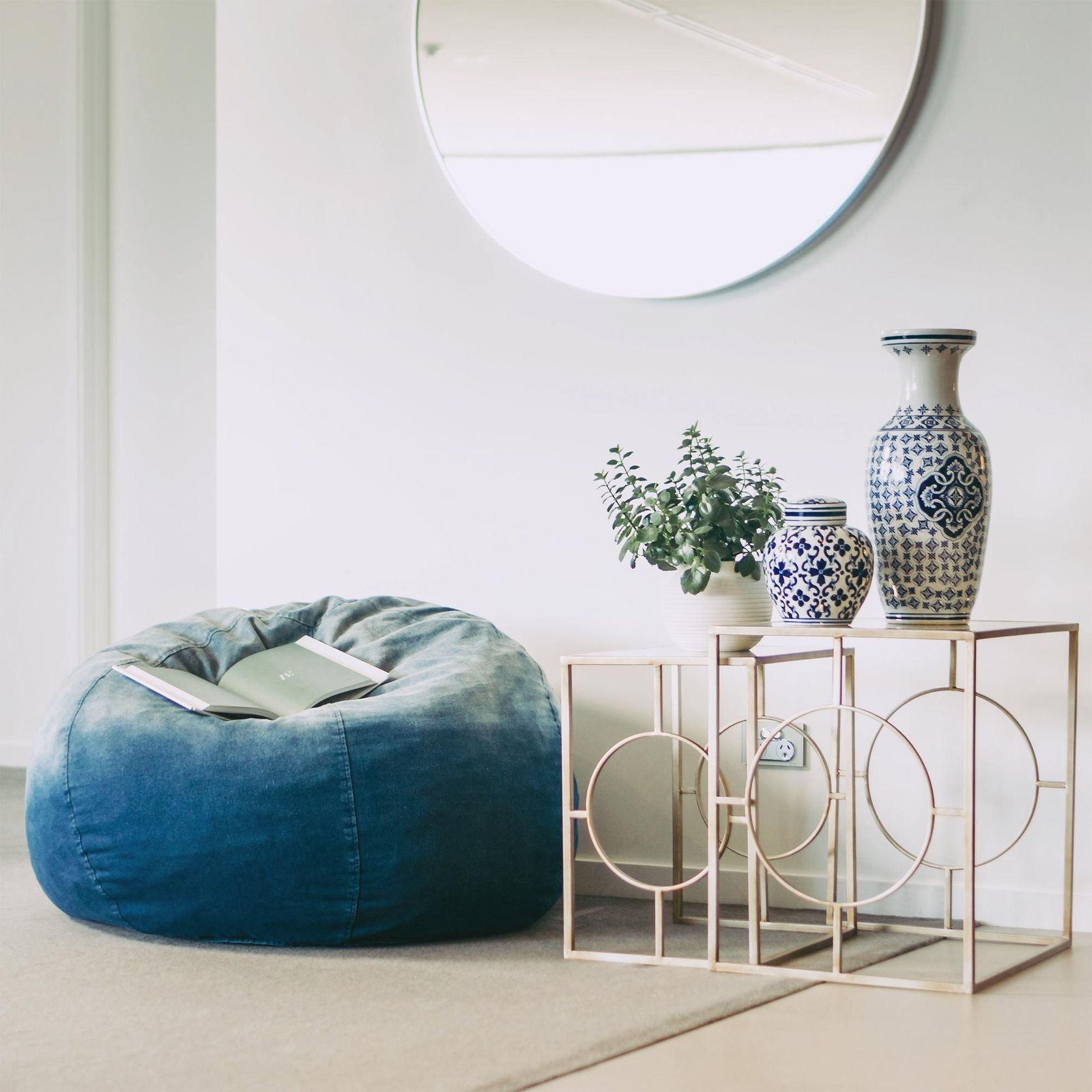 Denim Ombre Bean Bag gallery detail image