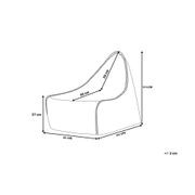 Linen Bean Bag and Ottoman - Natural gallery detail image