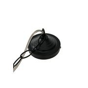 Valentine Glass Pendant Light - Matt Black gallery detail image