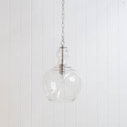 Valentine Glass Pendant Light - Chrome gallery detail image