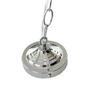 Valentine Glass Pendant Light - Chrome gallery detail image