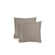 Silky Soft Bamboo European Pillowcase Set - Latte gallery detail image