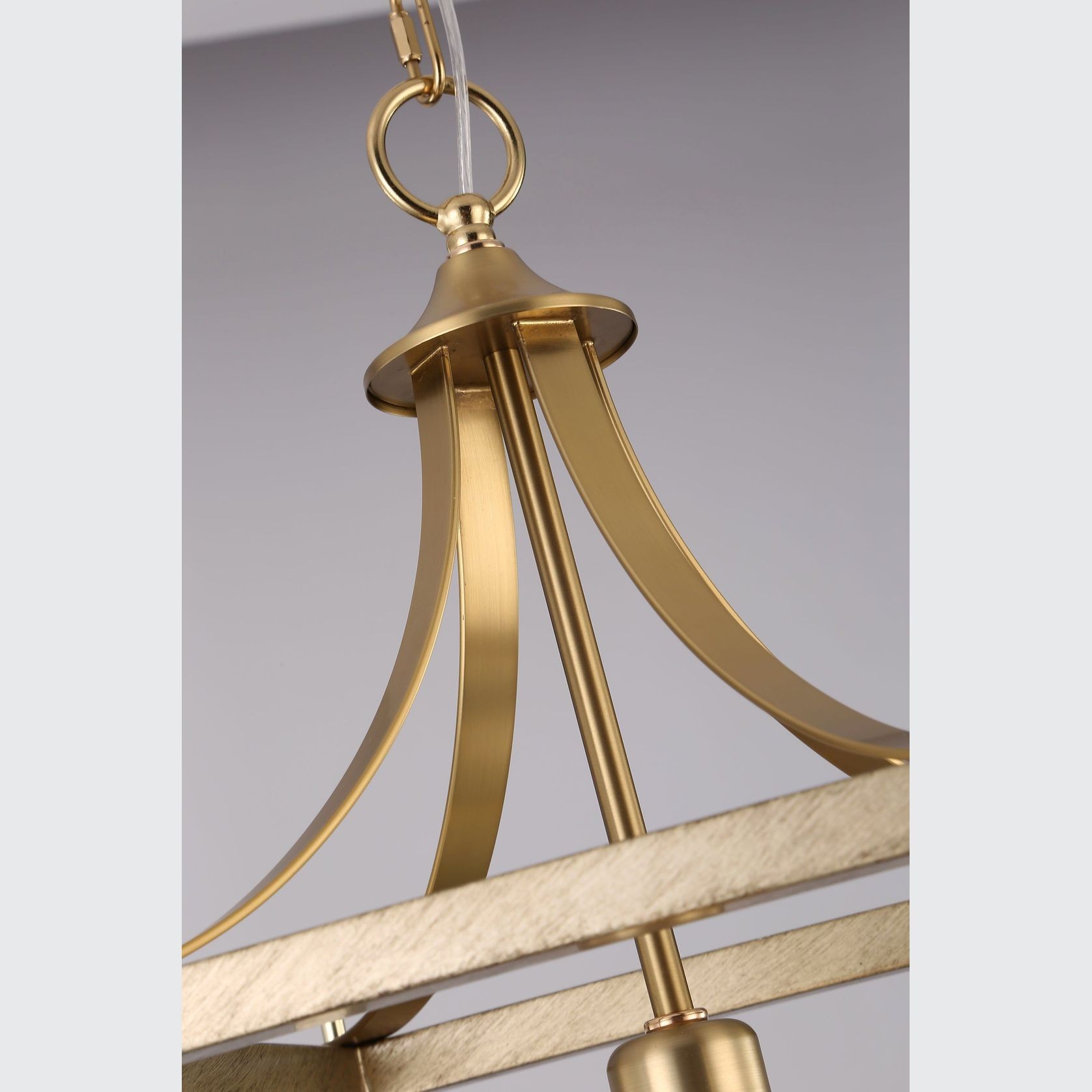 Hampton Style Lantern Pendant Light - Langham - Gold gallery detail image