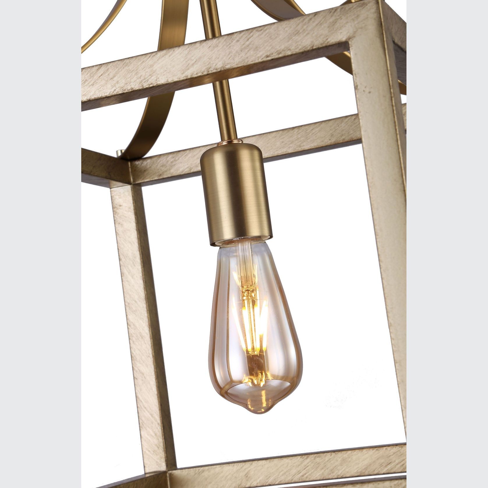 Hampton Style Lantern Pendant Light - Langham - Gold gallery detail image
